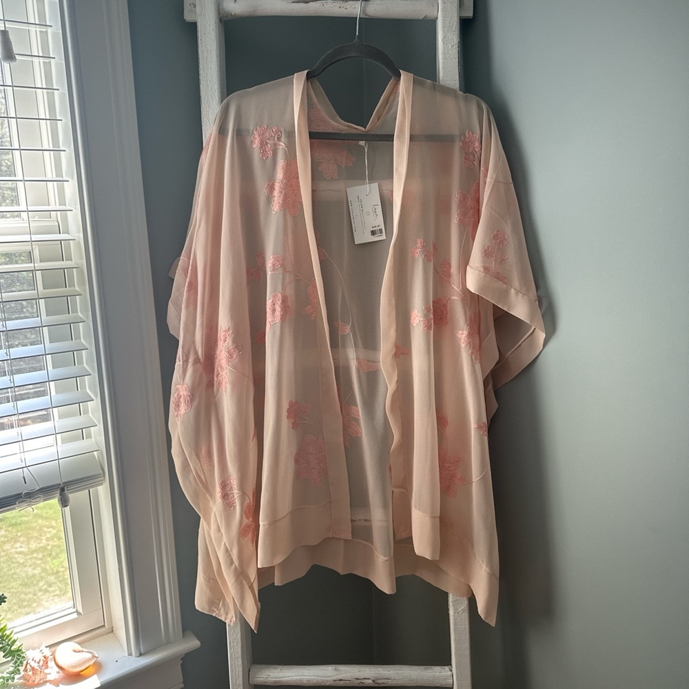 Sheer Floral Sheer Cardigan